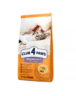 Сухий корм Клуб 4 Лапи для котів без доступу на вулицю Indoor 4 in 1
