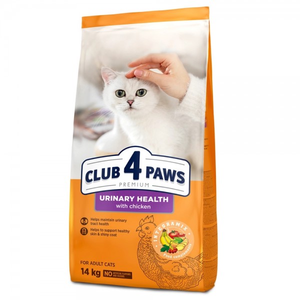 Сухий корм Клуб 4 Лапи для підтримки здоров'я сечовивідної системи котів Сухий корм Клуб 4 Лапи для підтримки здоров'я сечовивідної системи котів