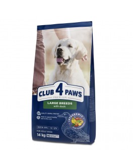 Сухий корм Клуб 4 Лапи для дорослих собак великих порід з качкою