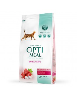 Сухий корм Optimeal з високим вмістом телятини для дорослих котів